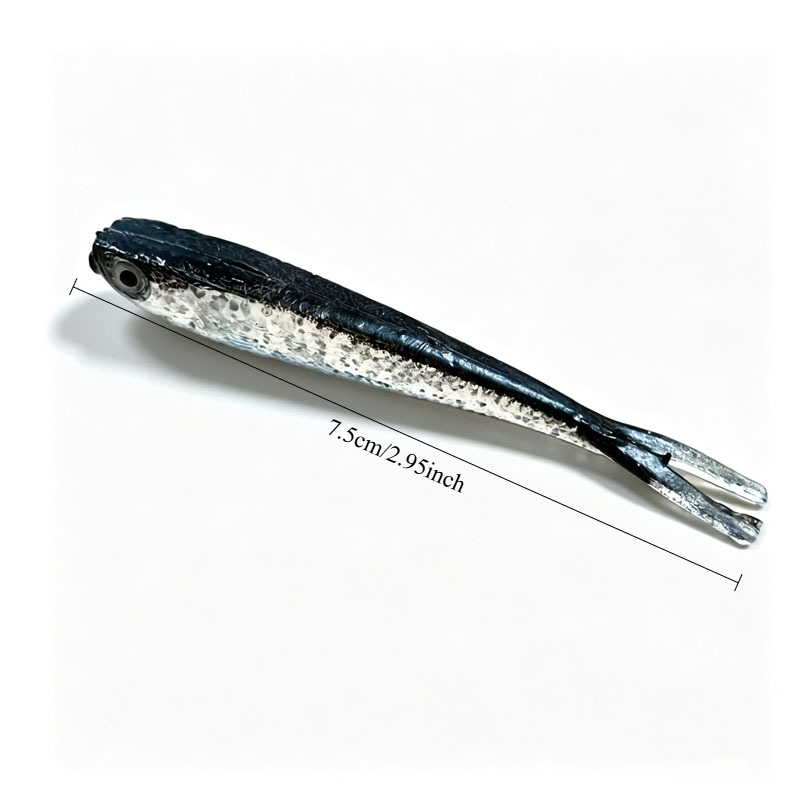 10/20/30Pcs Split Tail Minnow  - Fishing Lure Soft Plastic review and price