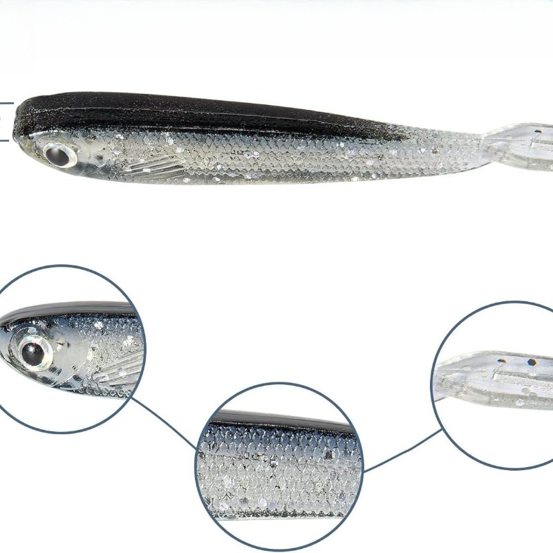 10/20/30Pcs Split Tail Minnow  - Fishing Lure Soft Plastic review and price