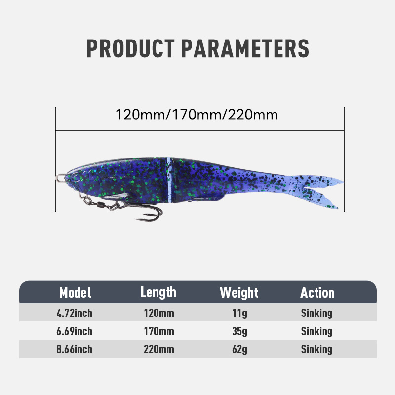 1pc Soft Jointed Swimbait Sink - Fishing Lure Swimbait review and price
