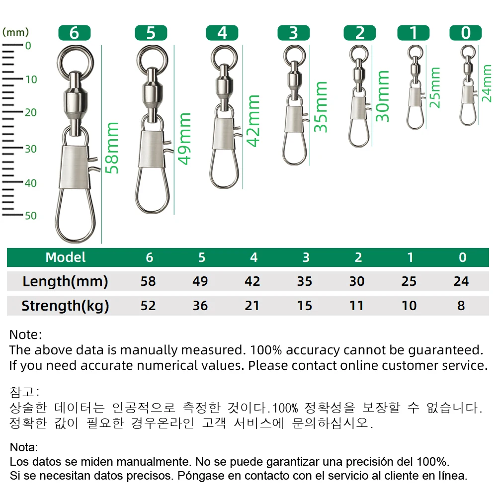DNDYUJU 50pcs Fishing Swivels  - Fishing Lure Accessories review and price