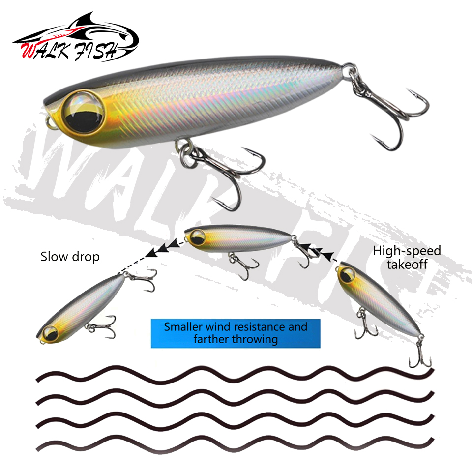 WALK FISH 1Pcs 6cm 5.6g Topwat - Fishing Lure Topwater review and price