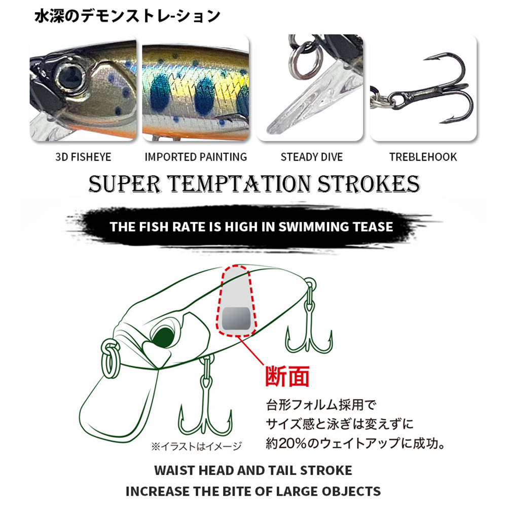 5cm 6g Fishing Lures Sinking M - Fishing Lure Jerkbait review and price